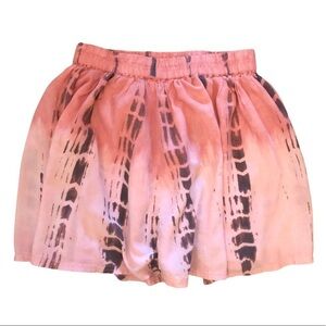 American Eagle Lined Ombré Mini Pink Skirt Size XS